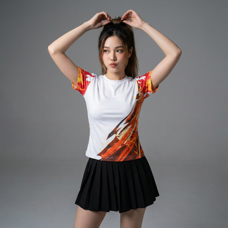 Áo thun thể thao họa tiết ht01