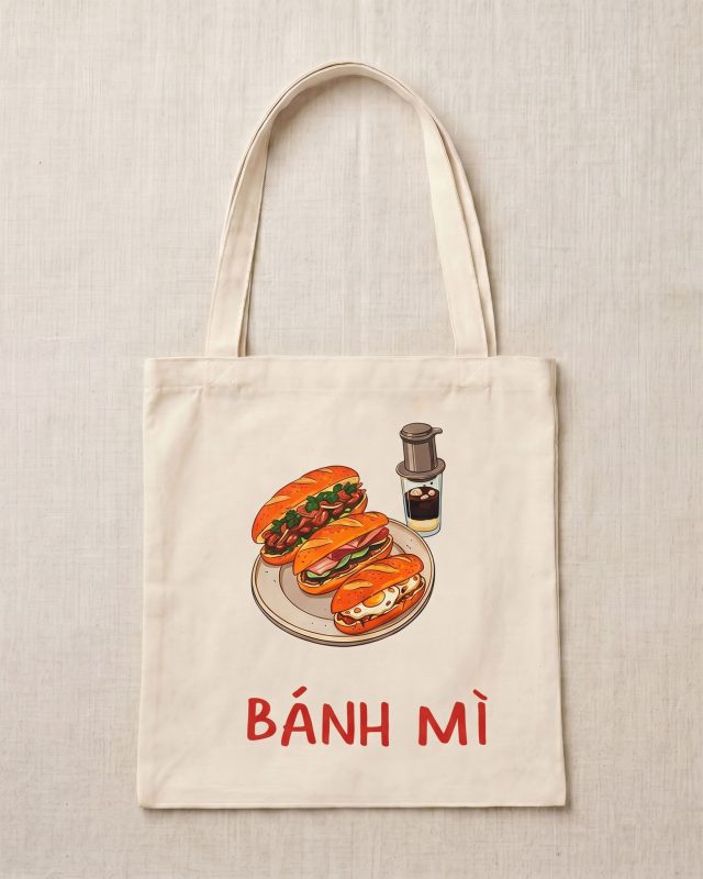 túi tote canvas bánh mì sài gòn
