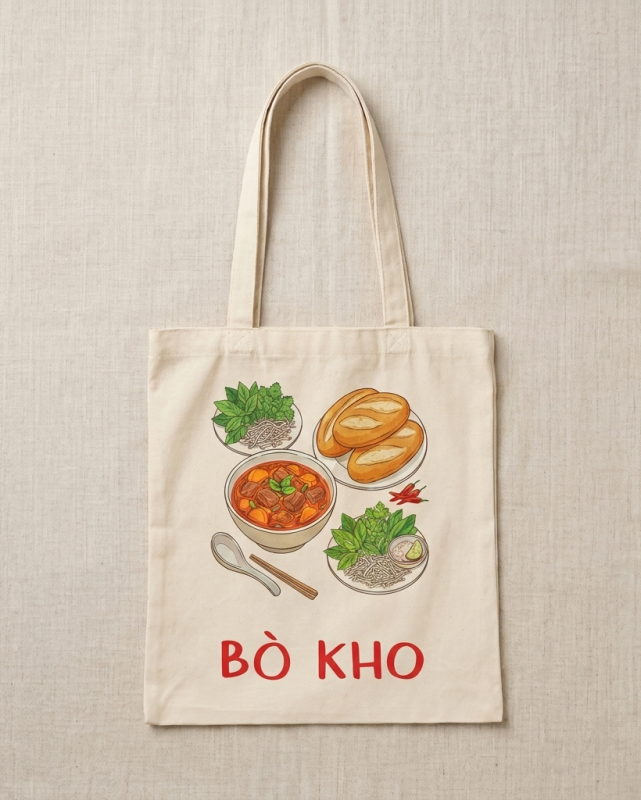 túi tote canvas bún bò huế (sao chép)