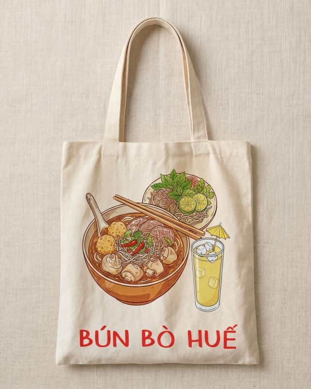 túi tote canvas gỏi cuốn nam bộ (sao chép)