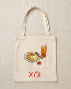 túi tote canvas nem rán hà nội (sao chép)